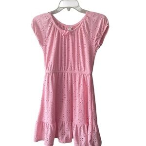 Pink Eyelet Kids Dress